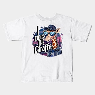 I choose the giraffe. Baseball lovers. Funny Kids T-Shirt